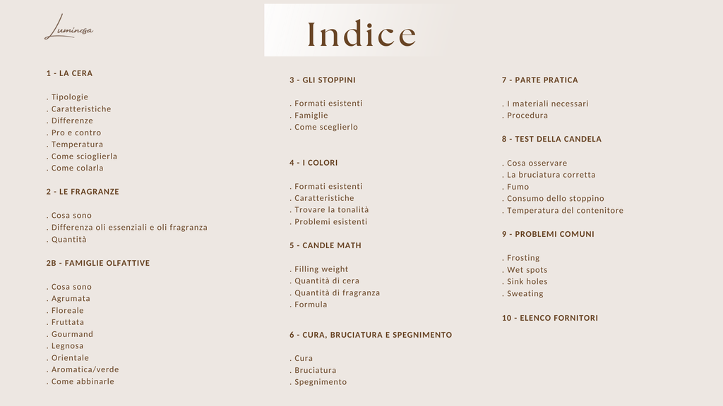 Corso Base Candele Artigianali